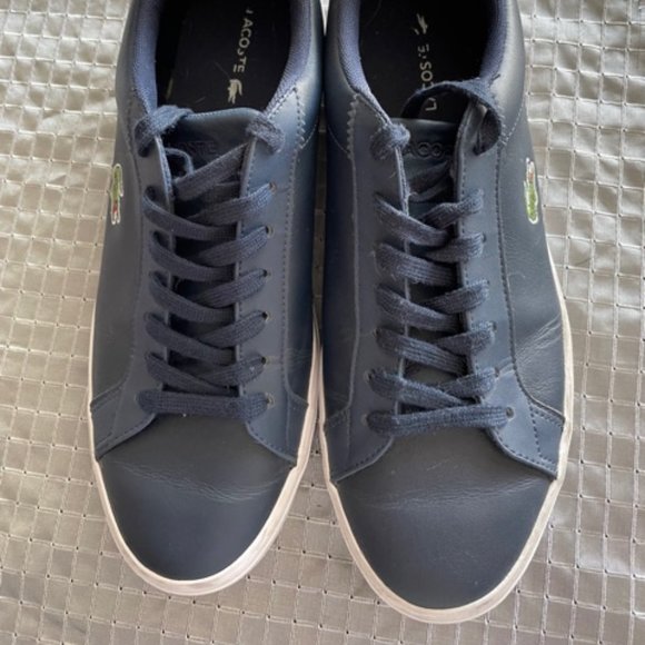 LACOSTE men low top sneakers size 9 - Picture 1 of 4